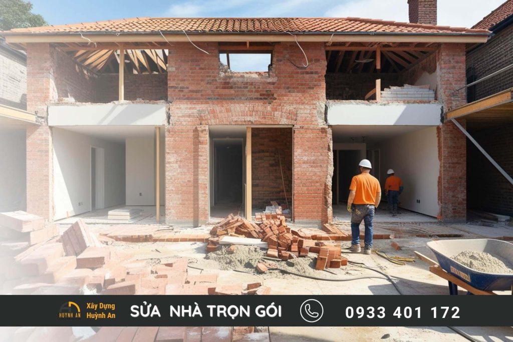 Bảng giá dịch vụ sửa nhà trọn gói tại Huỳnh An